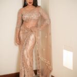 Nishvika Naidu Instagram - ✨Golden girl ✨ . . . . . . Styled by - @label_divya_samal Outfit - @label_divya_samal Jewellery - @chaya_jewellery Make up - @makeupbyabhilasha Hair - @harshasingh512 Photographed - @theanandajith Taj Yeshwantpur Bengaluru