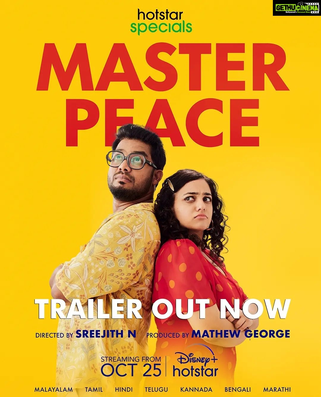 Nithya Menen Instagram - 'Masterpeace' trailer has just dropped! You won't want to miss this! @sreejithsnark @nithyamenen @sharaf_u_dheen @maala.parvathi @theshanthikrishna @renjipanikaractor @ashokan_actor @srikantmurali @judeanthanyjoseph @anandmanmadhan @poojamohanraj @pillaidivya @althaf.c.salim @praveenscheruthara @aslamkpurayil @riyaskalathode @bijibal @rangraysmedia @fazal_a_backer_01 @jikku_m_joshi @sameerasaneesh @d_i_l_e_e_p_n_a_t_h #TrailerOutNow #HotstarSpecials #Trailer #WebSeries #FamilyDrama #Dramedy #MasterpeaceReveal #DisneyPlusHotstar #DisneyPlusHotstarMalayalam