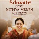 Nithya Menen Instagram – See you today LIVE at 9:30… ! ❤️ you can ask me all your questions :)
