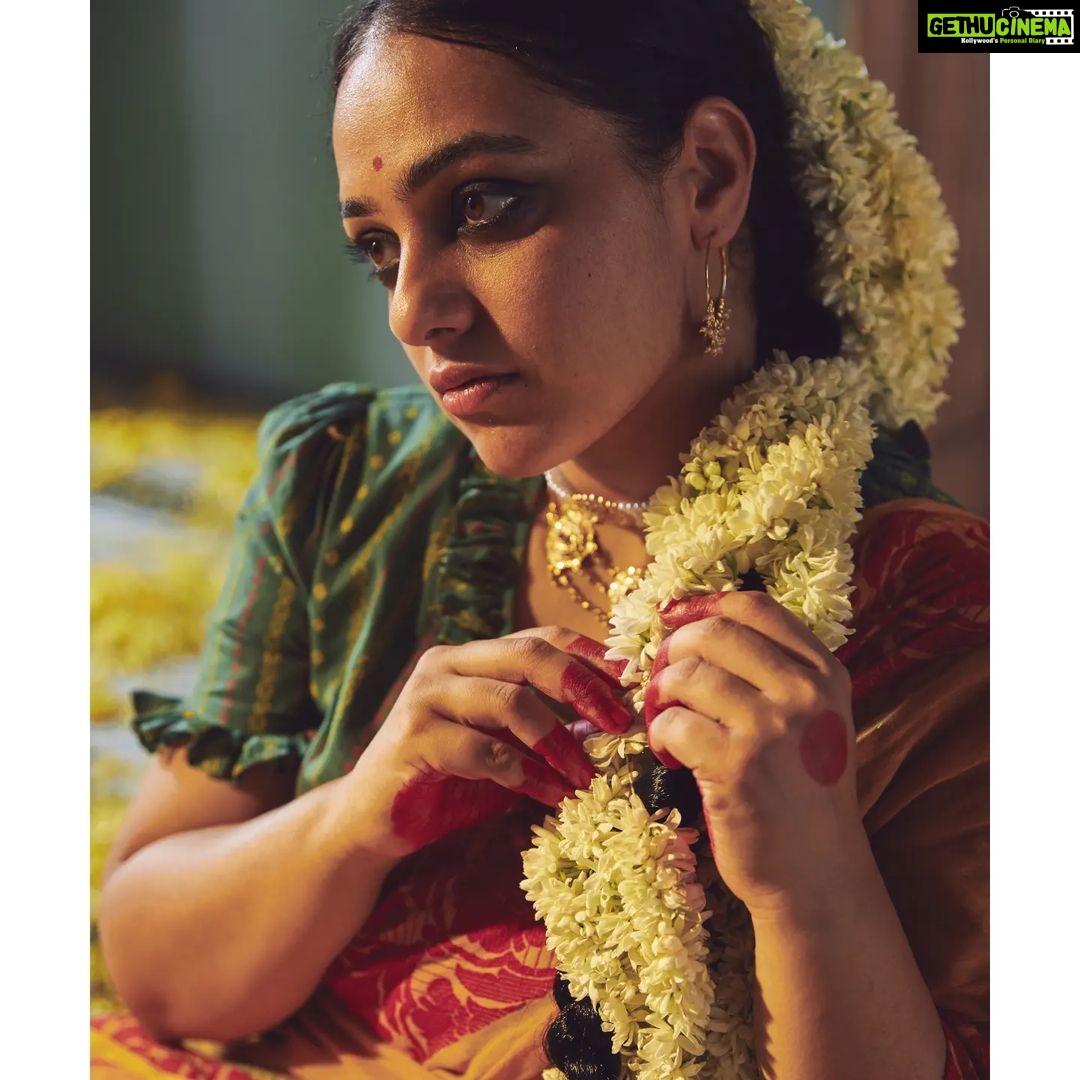 Nithya Menen Instagram - Chitrangada', a dance drama, originally composed by Nobel laureate Gurudeb Rabindranath Tagore in 1892, is based on the love life of Manipur's princess Chitrangada and Arjuna, the third Pandava of the epic Mahabharata. It documents the emotional journey of Chitrangada as she is awakened by her irresistible love. Reimagine is an attempt to create a fresh look and feel for the characters, and spinning a new story out of them. But all are re-interpretations with an intriguing approach while retaining the visual essence of the original works. This one particularly is a tribute to all girls who grew up in Bengal, and dance classes were an integral part of their life. The little girls participated in Rabindrajayanti celebrations in the locality where Tagore’s dance dramas were performed. Creative direction and styling, make up done by @rishabhad Clothes @parama_g Photography @sauvicksengupta