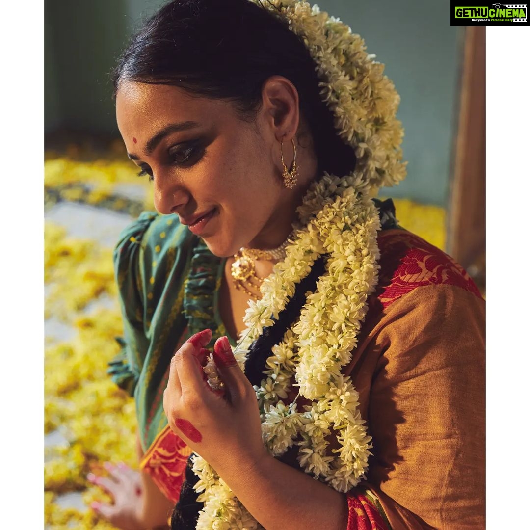 Nithya Menen Instagram - Chitrangada', a dance drama, originally composed by Nobel laureate Gurudeb Rabindranath Tagore in 1892, is based on the love life of Manipur's princess Chitrangada and Arjuna, the third Pandava of the epic Mahabharata. It documents the emotional journey of Chitrangada as she is awakened by her irresistible love. Reimagine is an attempt to create a fresh look and feel for the characters, and spinning a new story out of them. But all are re-interpretations with an intriguing approach while retaining the visual essence of the original works. This one particularly is a tribute to all girls who grew up in Bengal, and dance classes were an integral part of their life. The little girls participated in Rabindrajayanti celebrations in the locality where Tagore’s dance dramas were performed. Creative direction and styling, make up done by @rishabhad Clothes @parama_g Photography @sauvicksengupta
