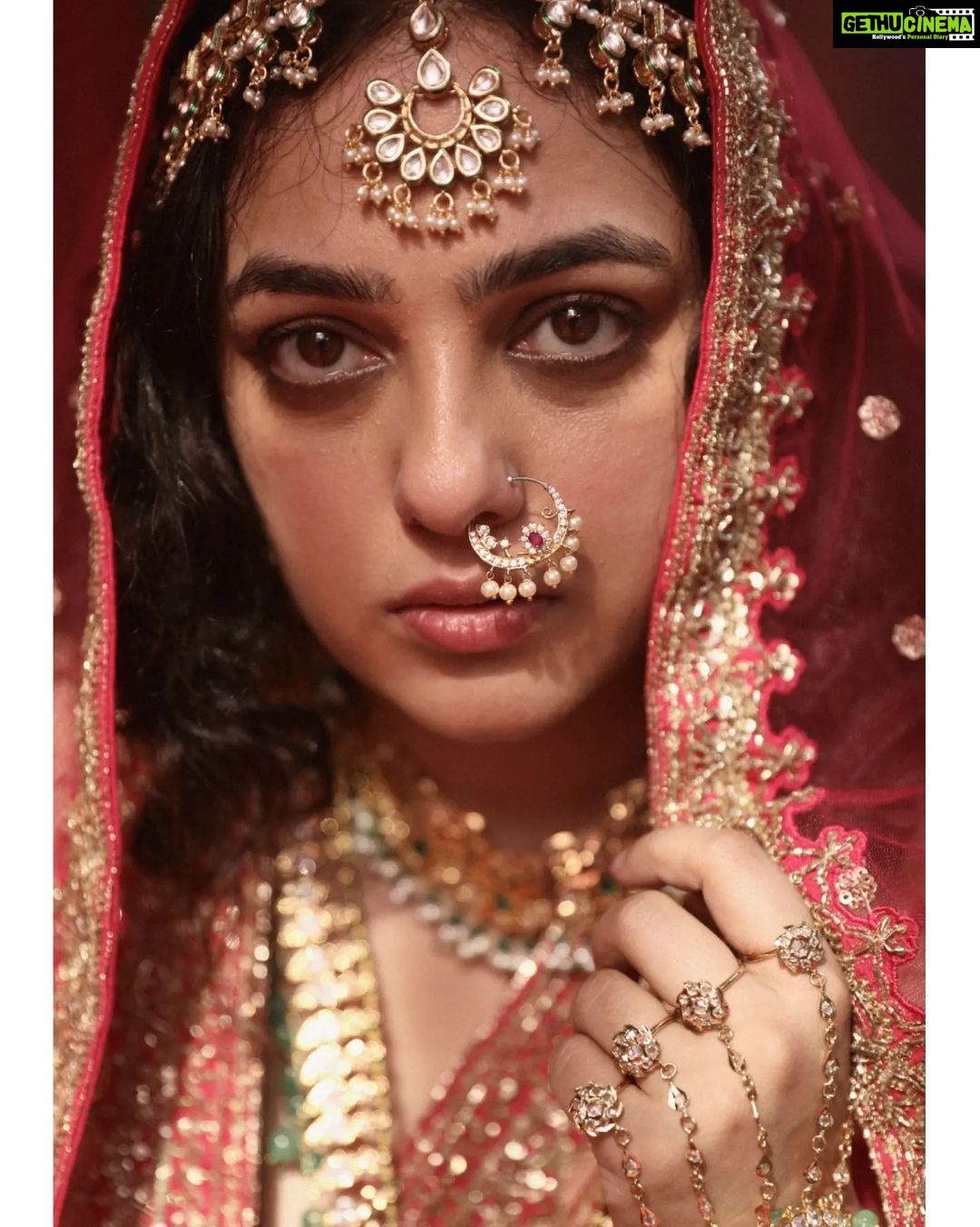 Nithya Menen Instagram - Inspired from the beautiful Mugul queen Zeb-un-Nisa 's ( 1638-1702) paintings. Reimagine is an attempt to create a fresh look and feel for the character... and spinning a new story out of them. But all are re-interpretations with an intriguing approach, while retaining the visual essence of the original works. Creative direction and styling, make up done by @rishabhad Photography done by @sauvicksengupta Clothes @jigarmaliofficial Jewelry @tahir_somethingsopure