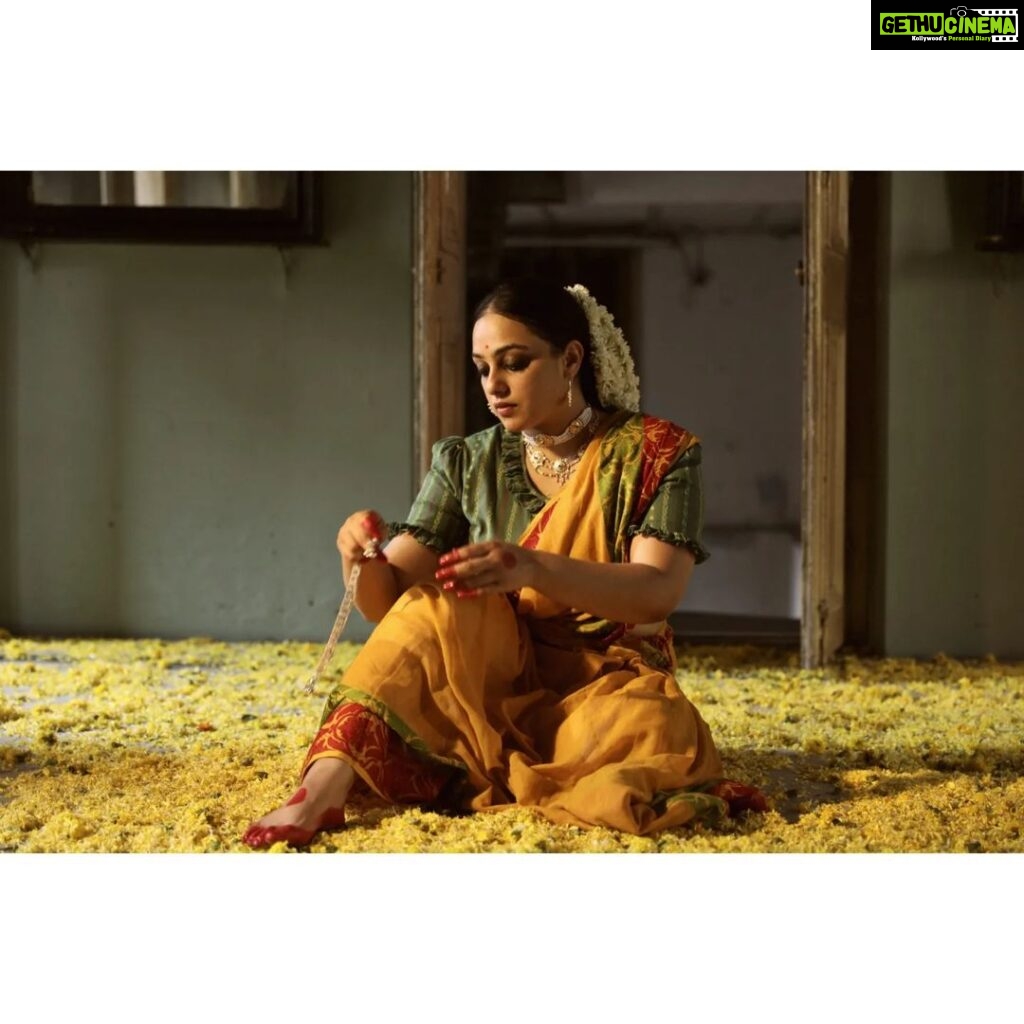 Nithya Menen Instagram - 'Chitrangada', a dance drama, originally composed by Nobel laureate Gurudeb Rabindranath Tagore in 1892, is based on the love life of Manipur's princess Chitrangada and Arjuna, the third Pandava of the epic Mahabharata. It documents the emotional journey of Chitrangada as she is awakened by her irresistible love. Reimagine is an attempt to create a fresh look and feel for the characters, and spinning a new story out of them. But all are re-interpretations with an intriguing approach while retaining the visual essence of the original works. This one particularly is a tribute to all girls who grew up in Bengal, and dance classes were an integral part of their life. The little girls participated in Rabindrajayanti celebrations in the locality where Tagore’s dance dramas were performed. Creative direction and styling, make up done by @rishabhad Clothes @parama_g Photography @sauvicksengupta