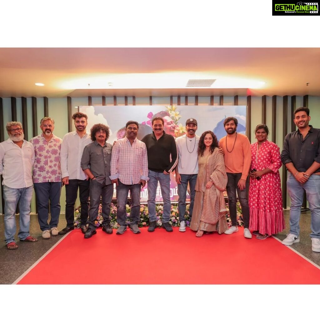 Nithya Menen Instagram - I know the word magic is overused today ... but very rarely a bunch of people come together- all in the same wavelength, collaborative and most of all.. who support and appreciate each other as much as we all did.. When all this comes together with a super successful movie to show for it , you know there really is - magic ✨️ 1 year of release of #Thiruchitrambalam @dhanushkraja @joinprakashraj #Bharathiraja @sunpictures @omdop @mithran_r_jawahar @anirudhofficial @kavyasriraam @kabilanchelliah @sreyas88 @editor_prasannagk @by_sarana @menon_venkatesh @kenkarunaas Missed you yesterday @raashiikhanna 😘 @priyabhavanishankar ♥️ and Bharatiraja sir ..