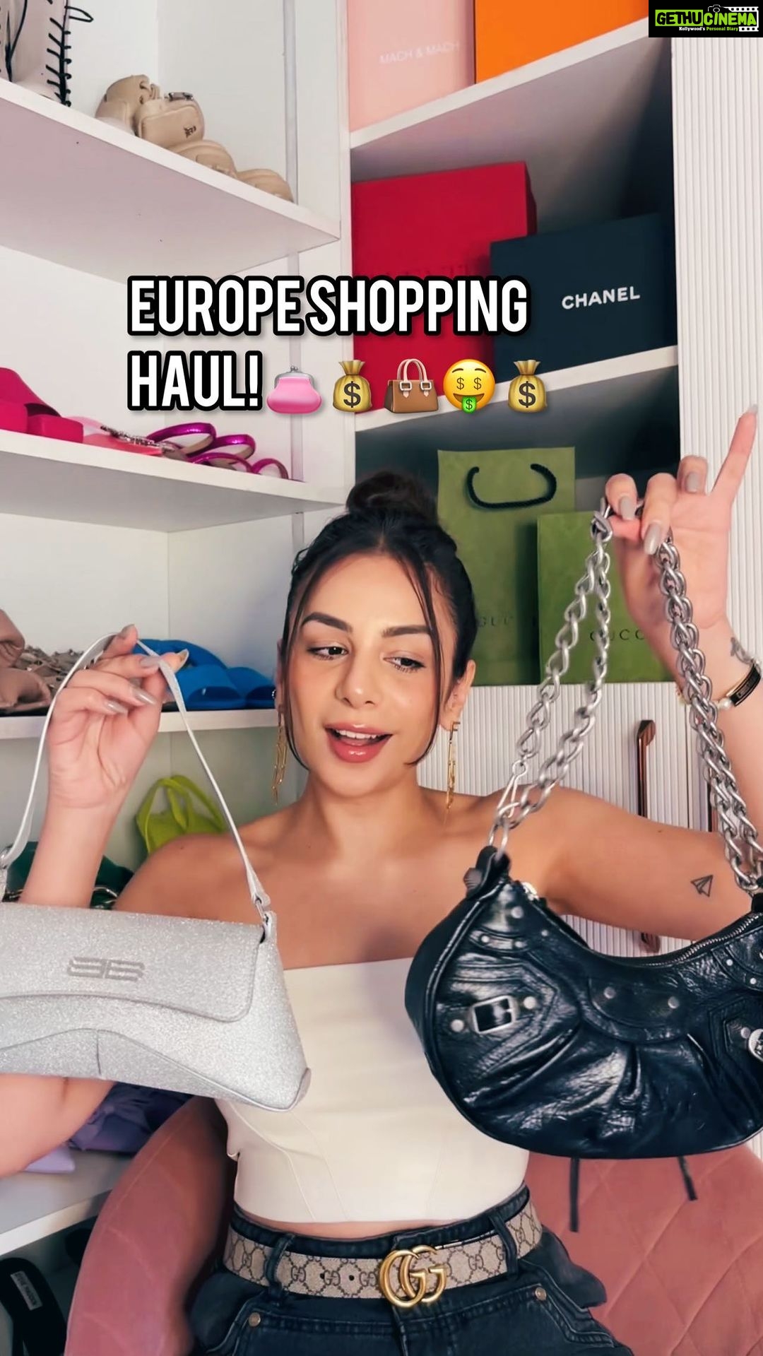 Nitibha Kaul Instagram - The real reason she’e brokè 😝 #ShoppingHaul #ShoppingSpree #LuxuryShopping #LuxuryHaul #ShoppingHaul #LuxuryBags #LuxuryShoes #GucciMarmont #BalenciagaLeCagole #GoyardStLouis #HermesOran #Prada #ValentinoShoes