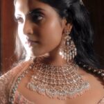 Nivedhithaa Sathish Instagram - Feeling the rhythm! 💕 Show stopping on a pretty night for @page3salon at #MadrasCoutureFashionWeek! 🌙 Shot & edited by - @advik.r.sudharsan Makeup & hair by - @page3salon Outfit by - @savinidii_official Jewllery by - @fineshinejewels
