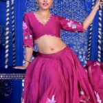 Niyati Fatnani Instagram - 💜💗 Shot by: @mihiradhiya49 . . . . #transitionreels #afterawhile #desigirl #lehengalove #pink #niyatifatnani