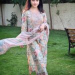 Niyati Fatnani Instagram - Surrender ☘️ Wearing: @nehamtaonline Stylist: @styling.your.soul . . . . #trusttheprocess #goodvibes #dreambig #niyatifatnani