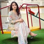 Niyati Fatnani Instagram - Surrender ☘️ Wearing: @nehamtaonline Stylist: @styling.your.soul . . . . #trusttheprocess #goodvibes #dreambig #niyatifatnani