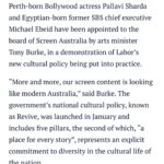Pallavi Sharda Instagram – It’s been quite a journey from the suburbs of Melbourne, to the bustle of Bombay, to now sitting comfortably in the liminal spaces of Australian identity consciousness and storytelling. It is my hope that this appointment will be a pivotal pitstop in the journey of building and healing storytelling pathways.

Thank you for your trust & leadership @tony_burke_au and for initiating the vital cultural policy that this nation has been waiting for. 

(…And don’t worry guys, I will still be dancing)