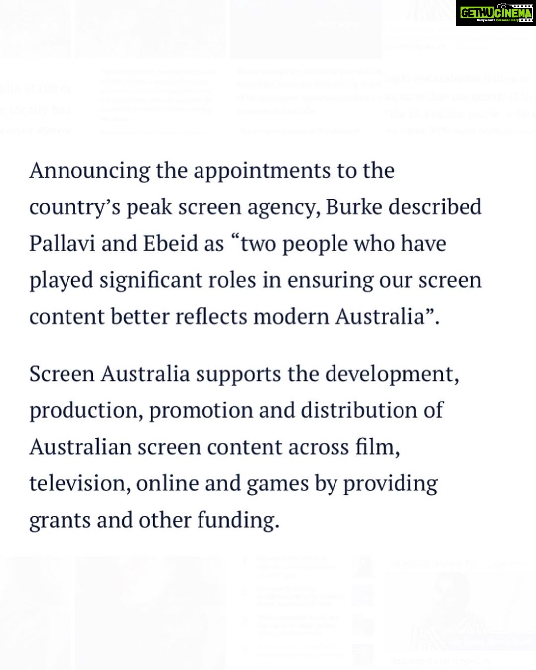 Pallavi Sharda Instagram - It’s been quite a journey from the suburbs of Melbourne, to the bustle of Bombay, to now sitting comfortably in the liminal spaces of Australian identity consciousness and storytelling. It is my hope that this appointment will be a pivotal pitstop in the journey of building and healing storytelling pathways. Thank you for your trust & leadership @tony_burke_au and for initiating the vital cultural policy that this nation has been waiting for. (…And don’t worry guys, I will still be dancing)