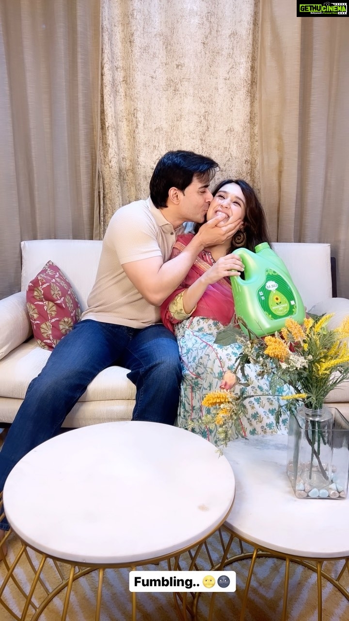 Pankhuri Awasthy Rode Instagram - We started as co actors and now itโs always a hilarious ride when we shoot togetherโฆ ๐ถโ๐ซ๏ธ๐ตโ๐ซ๐ซ ๐๐๐ #rodetofilms #rodelife #love #couple #funny #hilarious #bloopers #fromanadshoot #laugh #lol #dating #marriage #parents #milestones #together
