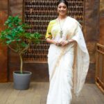Paoli Dam Instagram - 💛🤍 Styling by @poulami.rgupta Jewellery by @dazzlingdanglersbyruchi Blouse by @sayantighoshdesignerstudio Makeup by @makeupartist_sourav Hair by @shyamali.das.7583 . Photographed by @avipal_official . . . #yellow #white #sareelove #instagram #carouselpost #instafit #postoftheday #potd #pujolook #outfitoftheday #lookoftheday #instarepost #paolidam #paolidamofficial
