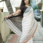 Papri Ghosh Instagram - Focus on CONFIDENCE, not comparison #white #saree #actress #confidence #weekend #casual #photooftheday