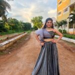 Papri Ghosh Instagram - I dress up to impress myself in the mirror Costume and jewelry @zyr_designingstudio #actress #dress #jewelry #nature #sky Tiruvannamalai