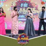 Papri Ghosh Instagram - The entertaining couple 😍 Stills from Sun Natchathira Kondattam - Tiruvannamalai. #SunTV #SNKTiruvannamalai #SunNatchathiraKondattam #PandavarIllam #SunDigital