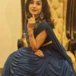 Paridhi Sharma Instagram - To love oneself is the beginning of a lifelong romance. #dress #lehanga #indianlook #ethnicwear Styled by - @stylebyriyajn Outfit- @chaashni.couture