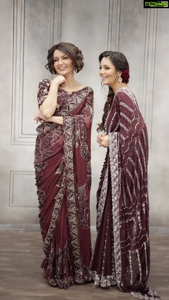 Parull Chaudhry Instagram - Introducing our glamorous cocktail saree collection, where Elegance meets style with @kharazari Get ready to make a statement and turn heads at every party. Cheers to Fashion-Forward Evenings 🥂 Fashion Designer @inehapahuja Production @officialcaveman In Frame @parullchaudhry & @dearmansi Photographer @vatsal_shethia_photography Jewellery @roopalsbridalcollection Makeup @santosh_makeupartist Hair @fatimashaikhhairstylist #kharazari #kharazaribynehapahuja #cocktailsaree #designersarees #hautecouture #indianwedding #indianwear Mumbai, Maharashtra