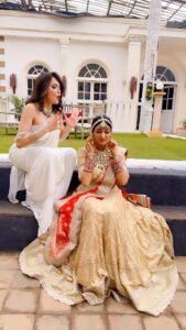Parull Chaudhry Instagram - She’s tanged for a change
 @aishwarya_khare 😂

#reels #aishwaryakhare #parullchaudhry