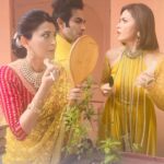 Parull Chaudhry Instagram - We are not interested in other peoples drama….. ALSO US😐😐 #gossip #drama #coactors #friends #bhagyalakshmi #dozeofentertainment