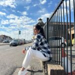 Payal Rajput Instagram - Blue skies 🩵 ☁️ ☁️ ☁️ P.c @neha.parmar_ 📸 London Uk