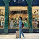 Payal Rajput Instagram - From London with love 🩵 . . Wearing @pankhclothing 🩵 Heathrow Airport