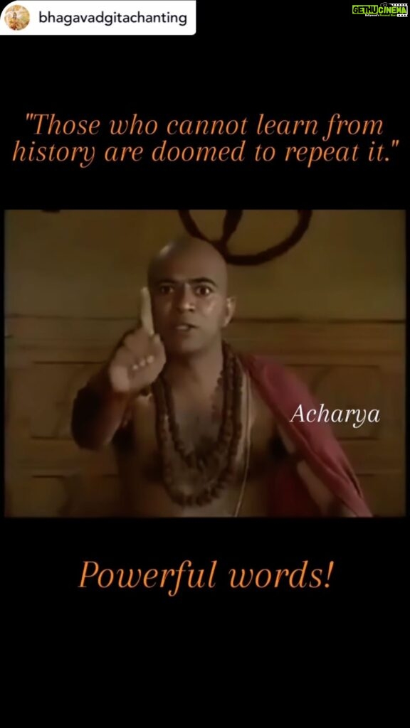 Payal Rohatgi Instagram - Posted @withregram • @bhagavadgitachanting No need to be ashamed to protect what is yours! Let the flame of patriotism be alive in your heart!!! #chanakya #chanakyaniti #chanakyaquotes Video Via @acharya.official