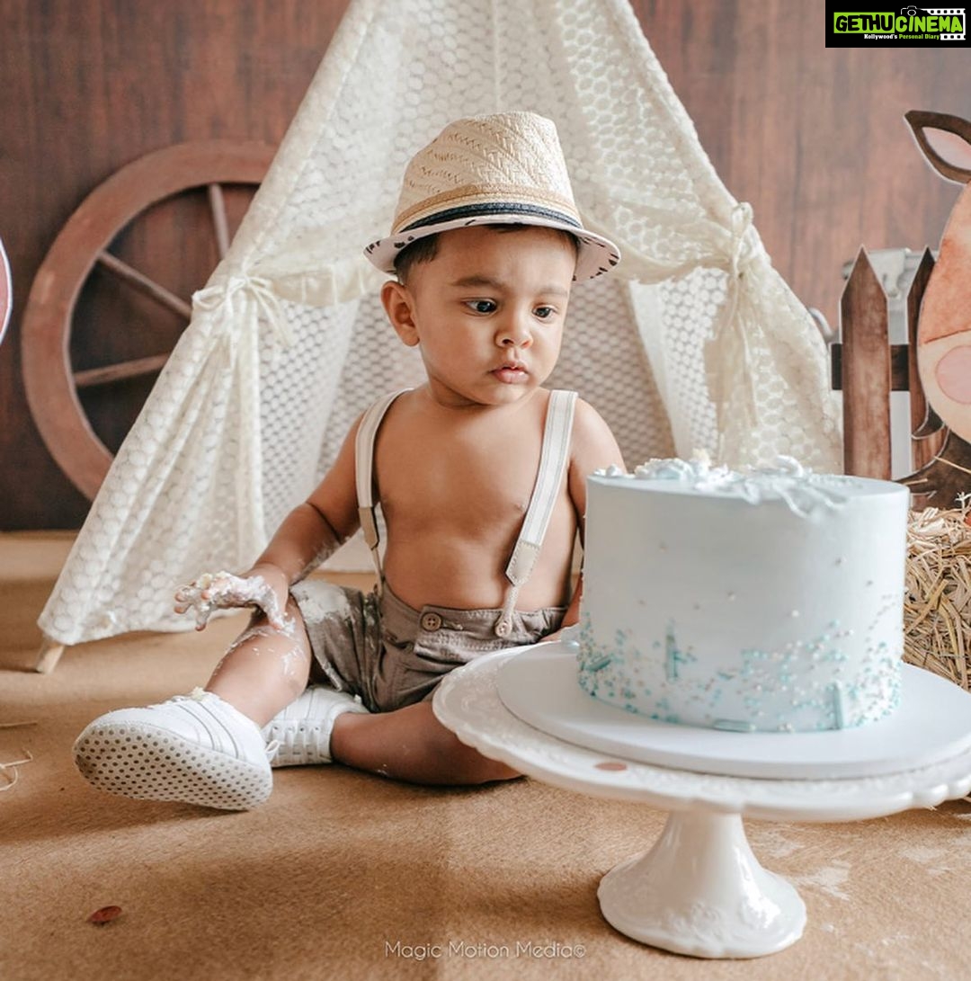 Pearle Maaney Instagram - Reign’s First Birthday …. And the fact that he started walking one week before his bday was the highlight! Our little Chota Bheem! . Click @magicmotionmedia
