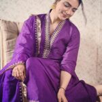 Pooja Banerjee Instagram - Happy Janmashtami everyone… Swipe till the end to see my Kanha and my ladoo @sanassejwaal Outfit by @shubhayu2524 #HappyJanmashtami #PoojaBanerjii #PurpleisTheColourofTheSeason 📷- @atreo_akash Mumbai, Maharashtra