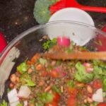 Pooja Batra Instagram - Lentil & Broccoli 🥦 salad #PBRecipes
