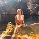 Pooja Batra Instagram - In The Journey, People and Destinations matter, Time and Mileage are merely Measurements. 🩵💚💙 #maalumcave #zanzibar #tanzania #Africa #stalactites #stalagmites #naturalcavewater Zanzibar, Tanzania