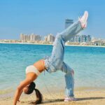 Pooja Bhalekar Instagram - Changing the perspective to look at the world 🦋 . . . . #yoga #yogagirl #flexibility #martialartist #discipline #yogalove #practice #beachyoga
