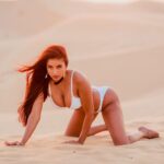 Pooja Bhalekar Instagram - She was formed when lightning struck the earth ⚡️⚡️⚡️ . . . . . . . . . . . . . #photogram #photooftheday #woman #bodypositive #fyp #dubai #desert #fashioninspo #diva #fitnessaddict #aesthetics #glam #instagood Dubai UAE