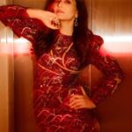 Pooja Chopra Instagram - 𝘋𝘦𝘢𝘳 𝘚𝘢𝘯𝘵𝘢, 𝘋𝘦𝘧𝘪𝘯𝘦 𝘯𝘢𝘶𝘨𝘩𝘵𝘺 𝘠𝘰𝘶𝘳𝘴 𝘵𝘳𝘶𝘭𝘺, 💋 . . . MEERY CHRISTMAS EVERYONE 🎄✨🎈 #staynaughty #sugarandspice #christmas #christmastime #christmasvibes #christmasmood #christmasspirit #christmas2022🎄