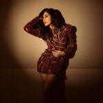 Pooja Chopra Instagram - 💃✨ . . . . For the launch of Mist Music 📸 @portraitshelter Stylist @stylebyesh Outfit @anjumqureshilabel Jewellery @the_jewel_gallery Mua @jitu26_makeupartist