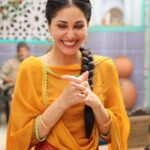 Pooja Chopra Instagram - Still vividly remember the first day of shoot, being ‘Sakina’, so nervous.. actually terrified!! While the happy pictures were literally taken moments after delivering my very first take. I Remember my producer jumped out of his chair with happiness after ‘cut’ n the smile on my directors face was priceless... Jahaan Chaar Yaar has a soul. It’s the one film I genuinely gave my heart to. I’m not sure if I became her or she became me but one thing I know for sure that Sakina will stay with me.. forever 🧡 #extremelyspecial #jahaanchaaryaar in theatres TODAY 🎉 #superEXCITED