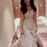 Pooja Chopra Instagram – Fairy-tale mode ON✨ #coy #shy #fun #preety #beautiful all of this n more in @dimpleamrin I’m a HAPPY GIRL 🎈styled by @stylebyesh