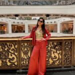 Pooja Chopra Instagram – If I could spend my life in an outfit guess I would choose this one ✨ don’t ask me y… I really loved how I felt n looked in this one @houseofsangai 🙌 @stylebyesh my love thank u 🫶🏻 Dubai UAE