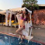 Pooja Chopra Instagram - Vibes 🤍 . . . . . #saturdayvibes #saturdaze #lazyweekend #weekendgetaway #poolvibes #bikinilife #bikiniseason #happychild #smilingqueen #sunrise #bikinifitness #fitness #fitnessmotivation #nofilter #cute #happy #photooftheday 🎈