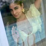 Pooja Chopra Instagram - 💫 . . . . . . . Styled by - @tanisha_agrwal Outfit - @since1988.in Accessories - @blingthingstore #mellowyellow #sundayvibes #tb #starsintheeyes #lookingatyou #reflection #universeinme #instagram #picoftheday #nofilter #eyes #itsalwaystheeyes #eyesneverliechico