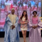 Pooja Chopra Instagram - An absolute honour to represent India at the 63rd Independence Day celebrations of the Republic of Chad. The warmth and humility by which I was greeted by her highness as well as the secretary was absolutely commendable. They love India and are huge fans of bollywood films. I was greeted by the very famous ‘Jimmy Jimmy’ song. What a wonderful and memorable evening indeed 🇹🇩🥂 #india #ambassador #chad #republicofchad #independenceday #latepost Delhi