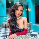 Poonam Pandey Instagram - RED 💋 . . . #poonampandey #red #dress #weekend #fun #instagood #instagram #poonampandeyphotos #pplovers #poonampandeyfan❤️💋🔥🔥