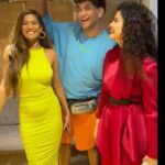Poonam Pandey Instagram - Now that’s something we call COLOURFUL (; ❤️ had a great time with the sweetest soul’s on the planet @lostboyjourney @palakmuchhal3 Love you both 😘