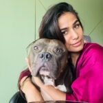 Poonam Pandey Instagram - Hanging out with my cutie, Caesar. #nomakeup #nofilter #pp #pplovers #ppfans #caesar #love #cutie