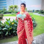 Poonam Preet Bhatia Instagram - First is always special ♥️ Fancy Puja thali - @mypoojabox Outfit - @zaribanaras