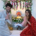 Poonam Preet Bhatia Instagram - Happy Ganesh Chaturthi 🙏🏻 💫 🌺 May lord Shree Ganesha fill your home with peace and fortune 😇😇 #ganpatibappamorya #ourfirstbappa #thisisspecial