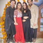 Poonam Preet Bhatia Instagram - Here’s to love, light, and ladoos ✨✨🪔 ♥️ ♥️ ♥️ ♥️ ♥️ Outfit - @sejalkamdardesigns Jewellery- @ishhaara #ourfirstdiwali #diwalidecorations #india #happydiwali #diwalivibes #celebration #festivevibes