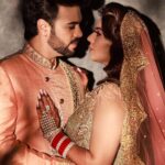 Poonam Preet Bhatia Instagram - Kesar & Kesariya 👩‍❤️‍👨 . . . Wearing : The Legendary @rohitkverma Shot by : The Best @amitkhannaphotography Poonam’s Mua : @makeupbysabashaikh Sanjay’s Mua : The Star herself @heiress_makeupbyseema Managed by : The Star Maker @rupesh.sonar Rohit Verma