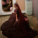 Poonam Preet Bhatia Instagram - Haayeee ♥️♥️😍 #weddingdress #bestmakeup #bestday #missallofthis 📸- @mak_images MUA - @facestoriesbyleenabhushan 👗- @asianacoutureofficial