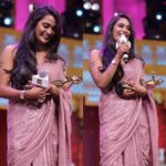 Poornima Ravi Instagram - Again! Thank you @blacksheeptamil for honouring me for the Second time! second award of the year! Thanks to you guys, who were silently standing behind and cheering me up for my every successful milestones. Love you❤️ Costume designed by @uttara_trulyurs MUAH: @glow_by_zapri #poornimaravi #araathi #love #blacksheepdigitalawards2021 #blacksheep #poornima Sri Sairam Institute of Technology